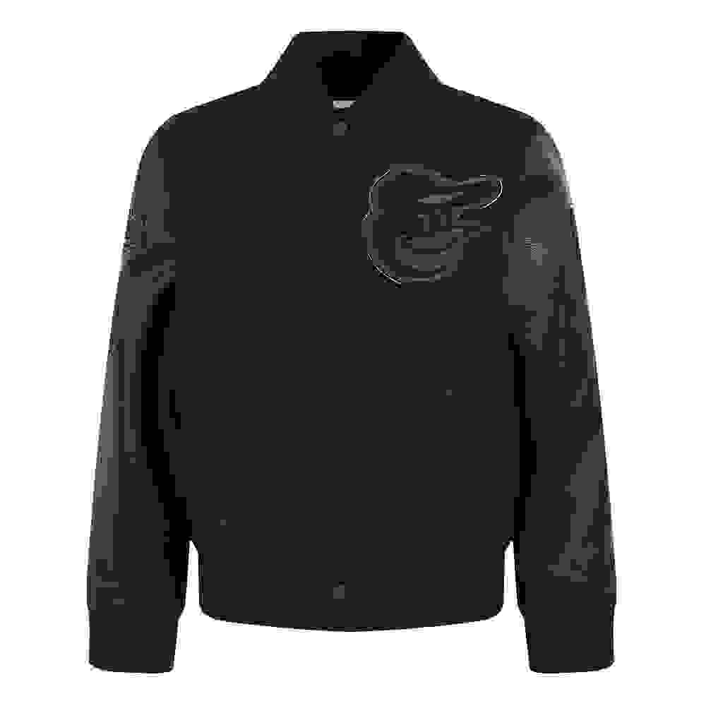 Pro Standard MLB Baltimore Orioles Triple Black Big Boys' Wool Varsity Jacket